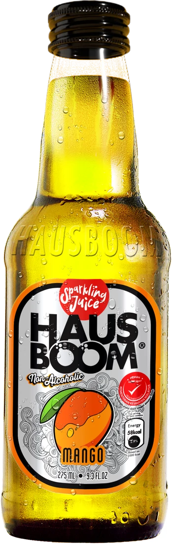 Hausboom Mango sparkling juice bottle